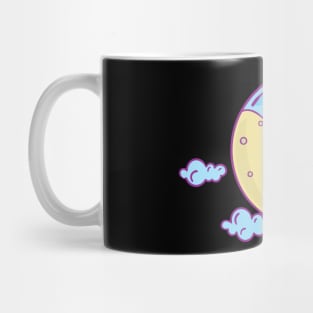 Sleepy Moon with star dangle Mug